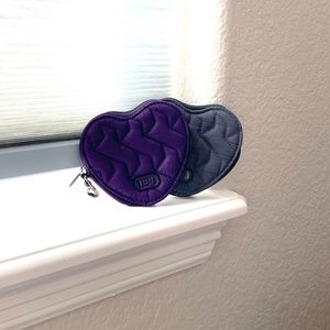 NWOT lug Heart Pouches Concord & Grey